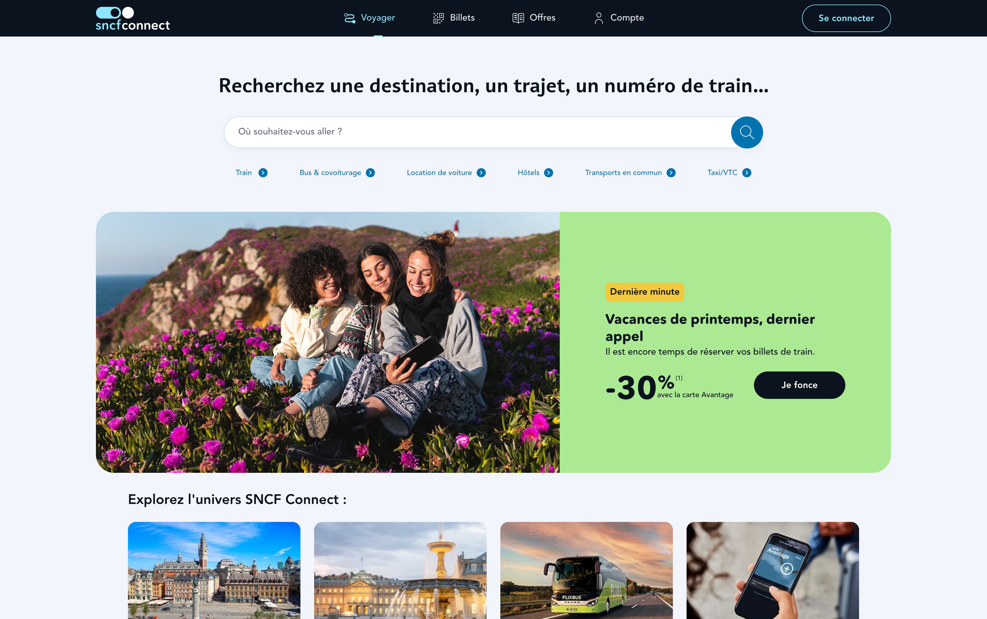 SNCF Connect screenshot
